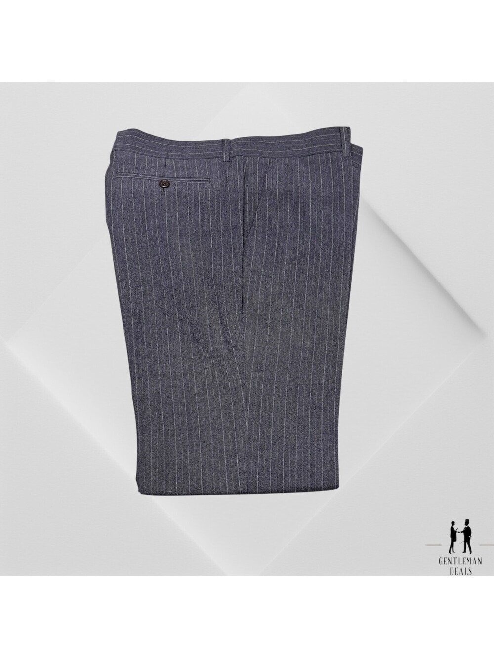 Paul Smith LONDON Gray Grey  100% Wool Stripe Pants Size 34x31